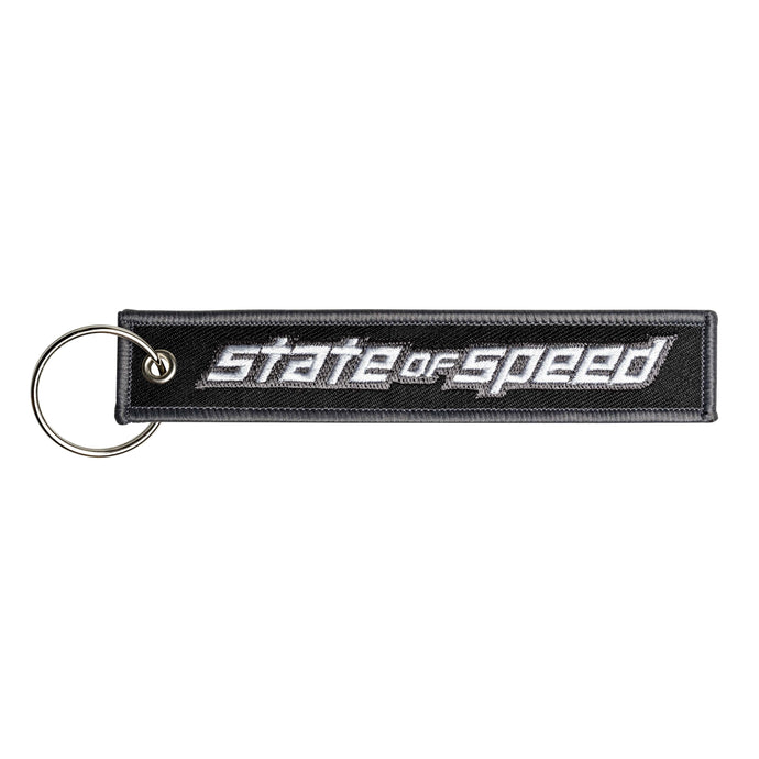 KEYCHAIN - STATE OF SPEED FLIGHT TAG